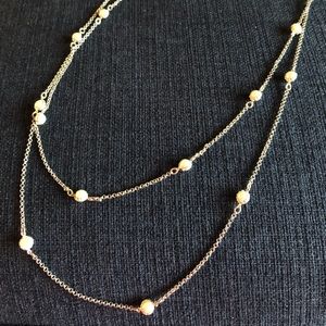 Banana Republic layered pearl necklace